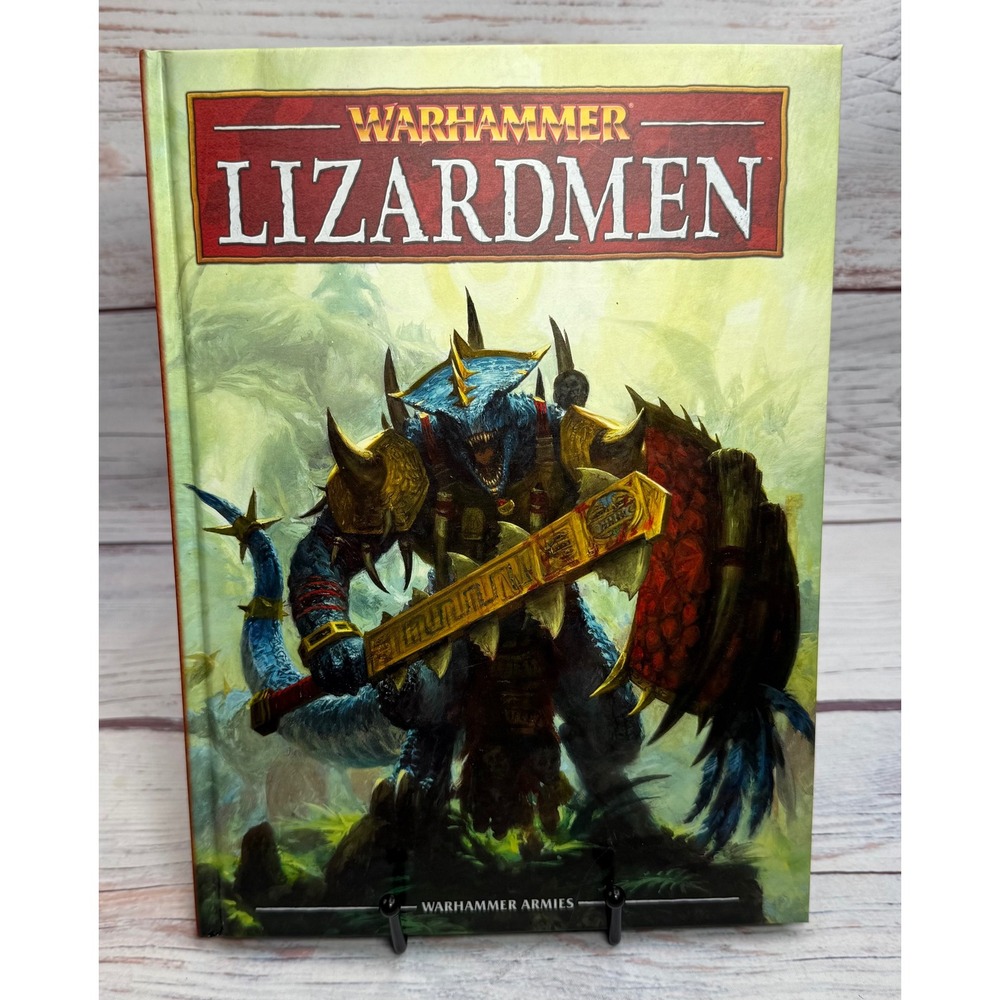 Lizardmen Army Book 8th Ed Warhammer Fantasy Hardcover Jeremy Vetock OOP NOS